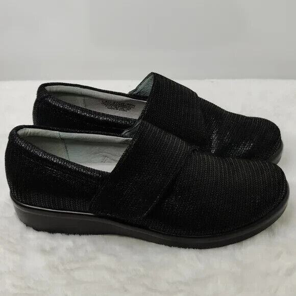 Alegria Black textured clog sz 8.5 - Picture 4 of 9